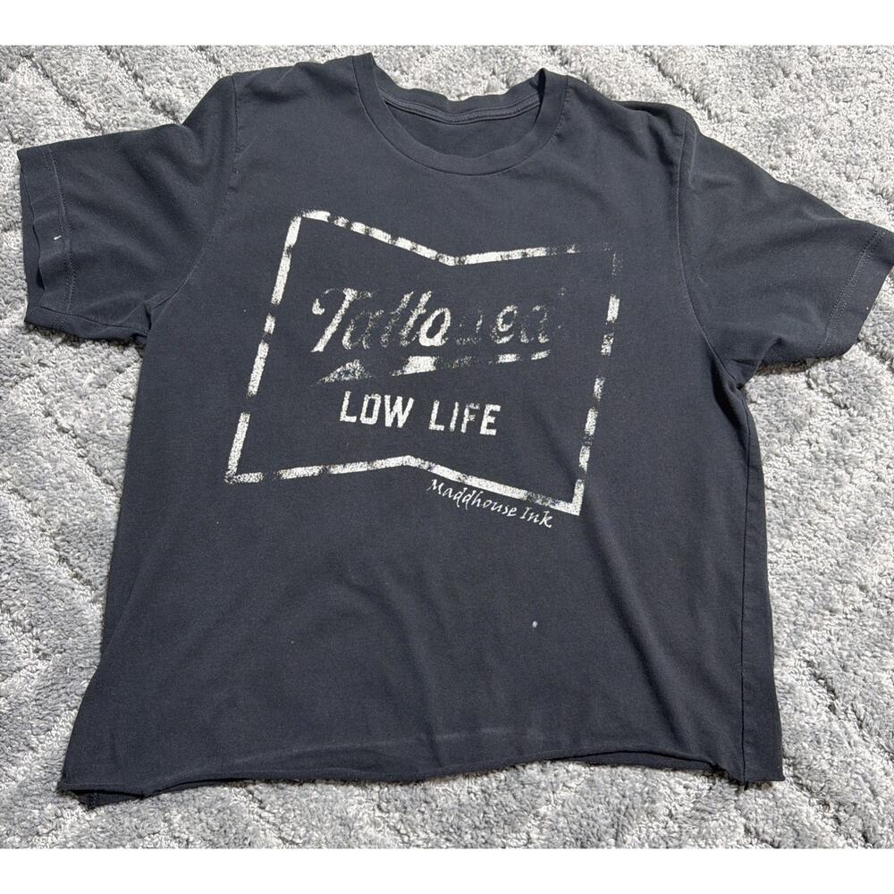 Pocket Logo Tattooed Low Life by Cartel Ink Medium Womens T Shirt